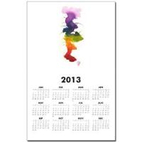 little chakra tree Calendar Print
