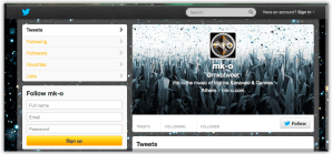 mk-o twitter page button