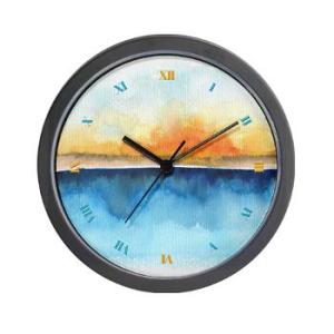 orange_rays_permeate_wall_clock